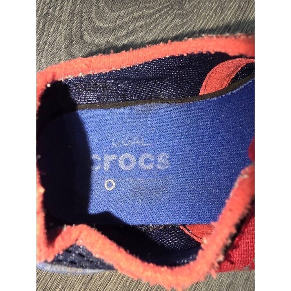 Crocs Kids Size Sz 7 c wift water Easy Ons Blue S000099 - Picture 9 of 10
